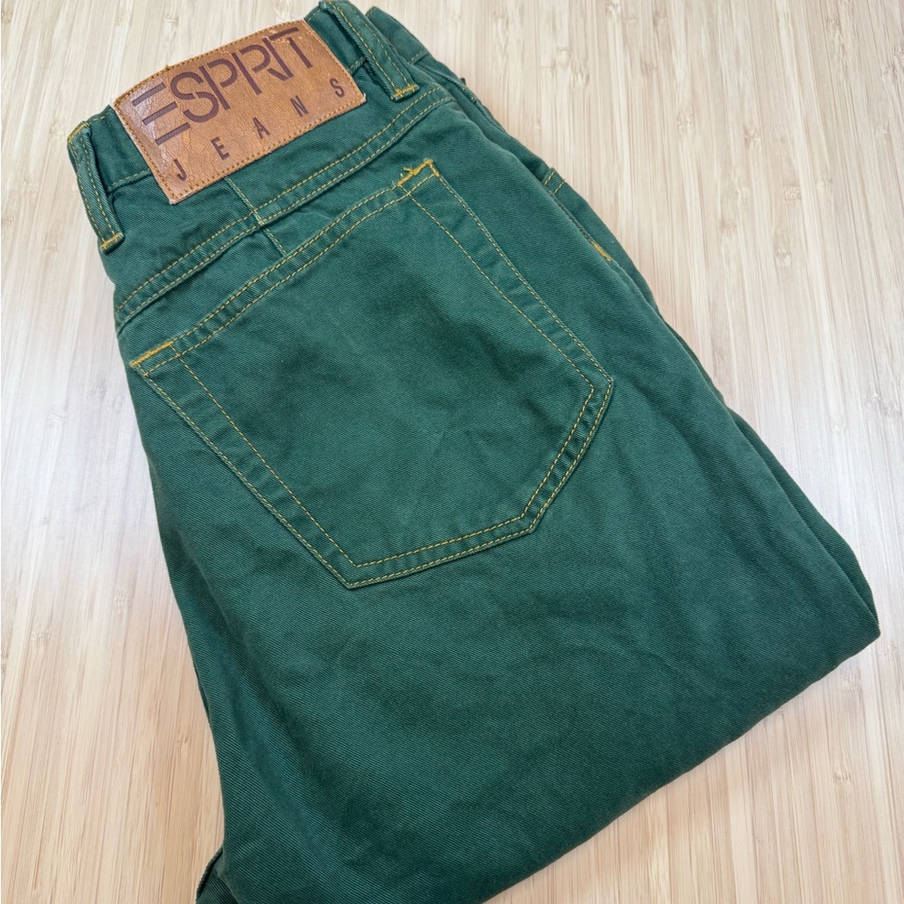 Esprit de Corps Vintage 90s High-Waisted Mom Jeans Forest Green